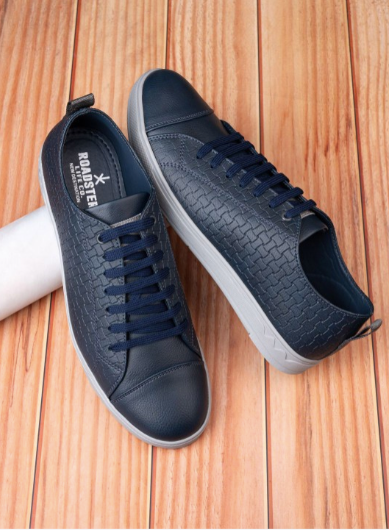 The Lifestyle Co. Men Blue Casual Lace-Ups Sneakers